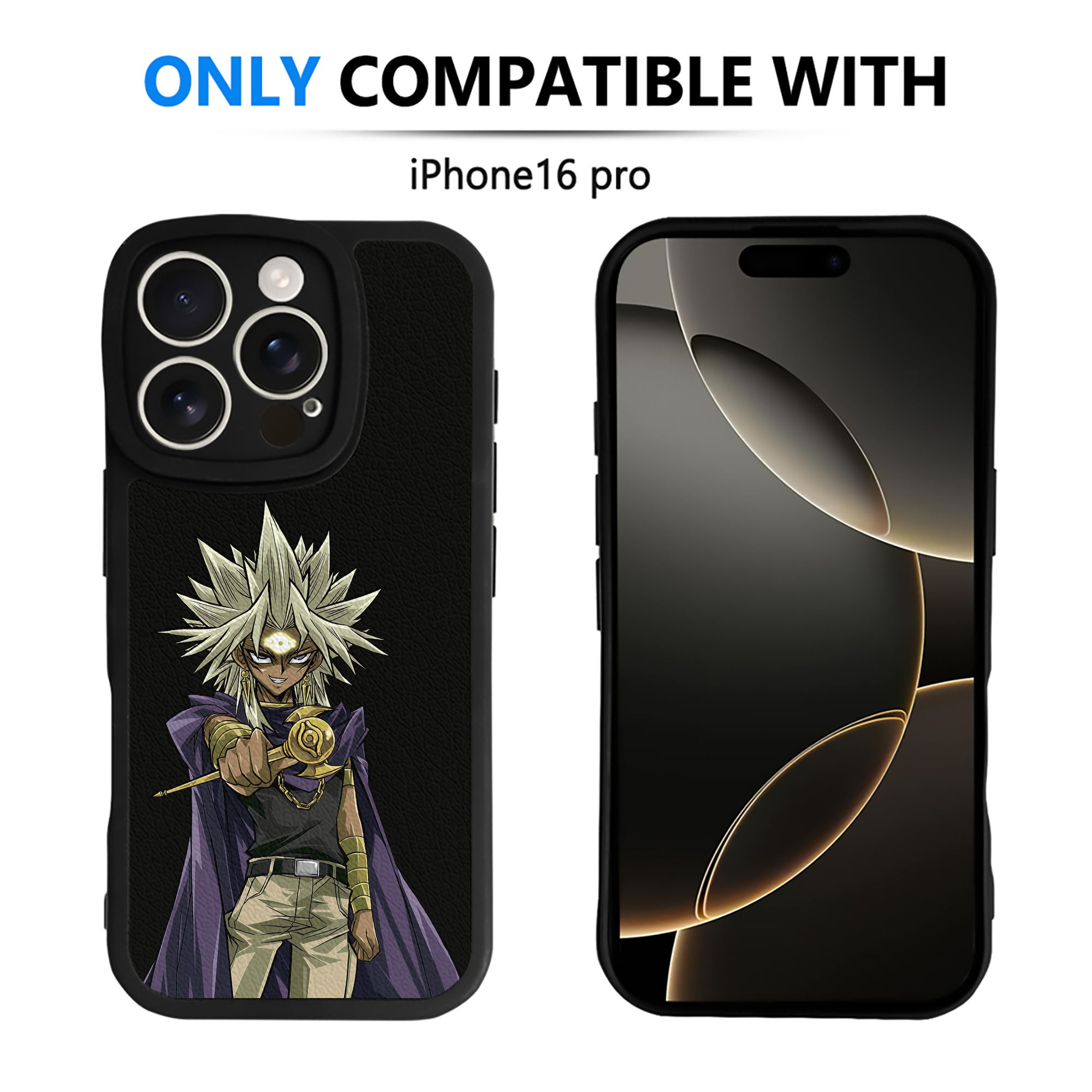 遊☆戯☆王 Yu-Gi-Oh! 【iPhone 16シリーズ対応】シリコンスマホケース（レザー調） 材質：シリコン